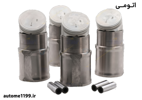مجموعه بوش + پیستون (کف تخت) + گژین پین (موتورTU3)- دست ۴ عددی  کد 0410800498